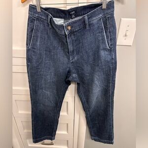 J. Crew Dark Trouser Jeans Cropped 28 6 Soft